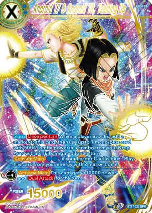 Android 17 & Android 18, Teaming Up (SPR) (BT17-033) - Ultimate Squad Foil