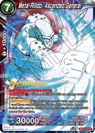 Meta-Rilldo, Ascended General (BT17-017) - Ultimate Squad PreRelease Cards