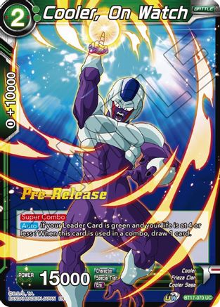 Cooler, On Watch (BT17-070) - Ultimate Squad PreRelease Cards