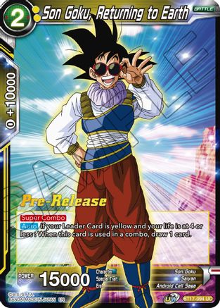 Son Goku, Returning to Earth (BT17-094) - Ultimate Squad PreRelease Cards