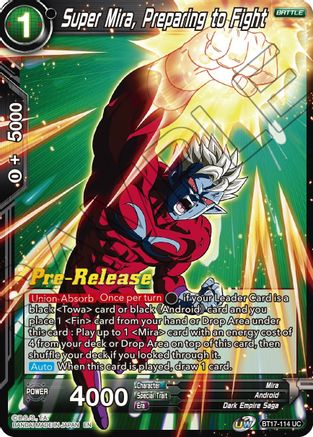 Super Mira, Preparing to Fight (BT17-114) - Ultimate Squad PreRelease Cards