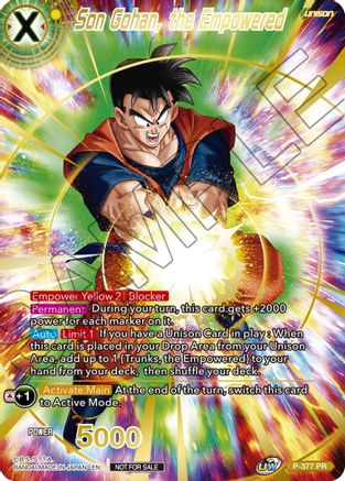 Son Gohan, the Empowered (Gold Stamped) (P-377) - Promotion Cards Foil