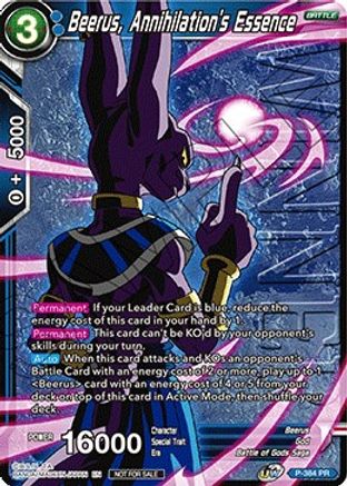 Beerus, Annihilation's Essence (Tournament Pack Vol. 8) (Winner) (P-384) - Tournament Promotion Cards Foil