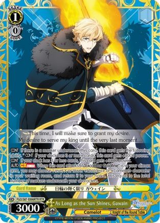 As Long as the Sun Shines, Gawain (RTR) (FGO/S87-E006RTR RTR) - Fate/Grand Order THE MOVIE Divine Realm of the Round Table: Camelot