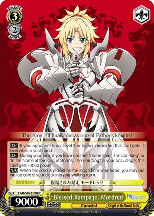 Blessed Rampage, Mordred (FGO/S87-E008 R) - Fate/Grand Order THE MOVIE Divine Realm of the Round Table: Camelot
