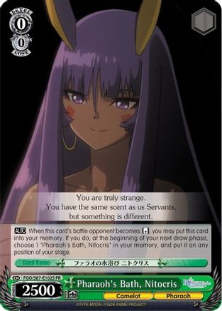 Pharaoh's Bath, Nitocris (Foil) (FGO/S87-E102S PR) - Fate/Grand Order THE MOVIE Divine Realm of the Round Table: Camelot
