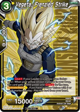 Vegeta, Frenzied Strike (Championship Pack 2022 Vol.2) (P-423) - Promotion Cards Foil