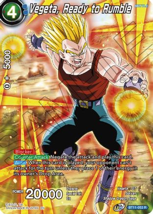 Vegeta, Ready to Rumble (BT11-053) - Theme Selection History of Vegeta Foil