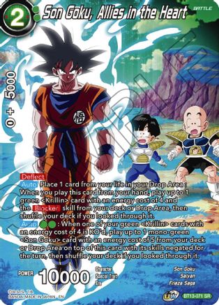 Son Goku, Allies in the Heart (BT13-071) - Theme Selection History of Son Goku Foil