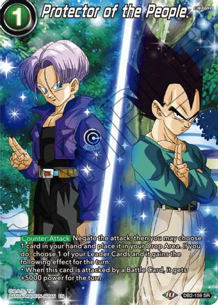 Protector of the People (DB2-159) - Theme Selection History of Vegeta Foil