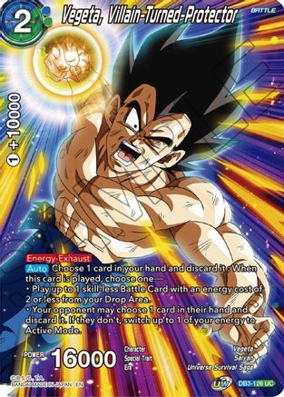 Vegeta, Villain-Turned-Protector (DB3-126) - Theme Selection History of Vegeta Foil