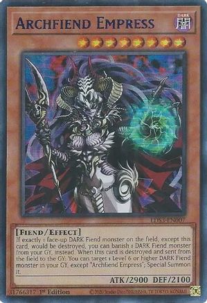 Archfiend Empress (Blue) (LDS3-EN007) - Legendary Duelists: Season 3 1st Edition