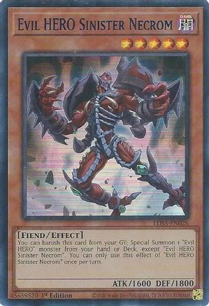 Evil HERO Sinister Necrom (Blue) (LDS3-EN026) - Legendary Duelists: Season 3 1st Edition