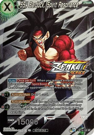 SS4 Bardock, Spirit Resonance (Event Pack 10) (Alternate Foil) (BT14-122) - Tournament Promotion Cards Foil