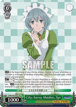 City-Savvy Maiden, Syr (DDM/S88-E027 RR) - Is it Wrong to Try to Pick Up Girls in a Dungeon?