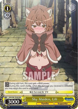 Shy Maiden, Lili (RRR) (DDM/S88-TE04R RRR) - Is it Wrong to Try to Pick Up Girls in a Dungeon?