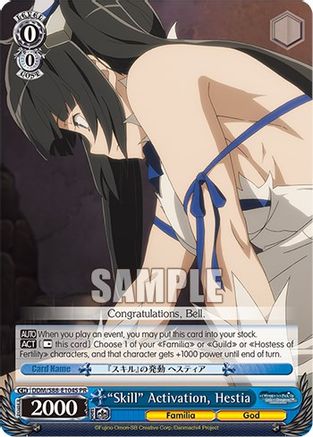 "Skill" Activation, Hestia (Foil) (DDM/S88-E104S PR) - Is it Wrong to Try to Pick Up Girls in a Dungeon?
