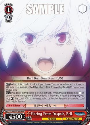Fleeing From Despair, Bell (DDM/S88-E103 PR) - Is it Wrong to Try to Pick Up Girls in a Dungeon?