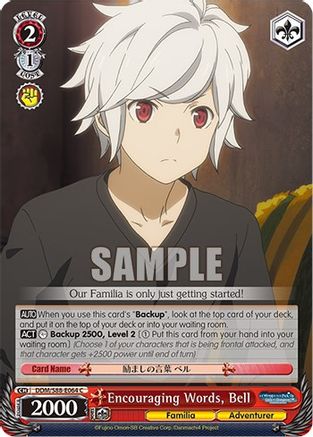 Encouraging Words, Bell (DDM/S88-E064 C) - Is it Wrong to Try to Pick Up Girls in a Dungeon?