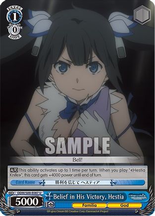 Belief in His Victory, Hestia (DDM/S88-E087 U) - Is it Wrong to Try to Pick Up Girls in a Dungeon?