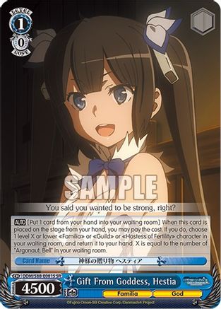 Gift From Goddess, Hestia (SR) (DDM/S88-E081S SR) - Is it Wrong to Try to Pick Up Girls in a Dungeon?