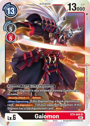 Gaiomon (BT9-068) - X Record Foil
