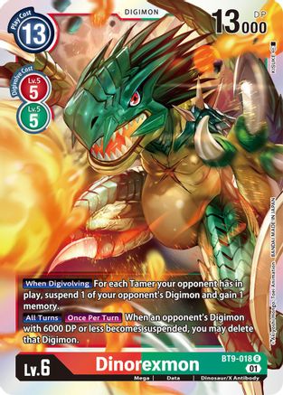 Dinorexmon (BT9-018) - X Record Foil