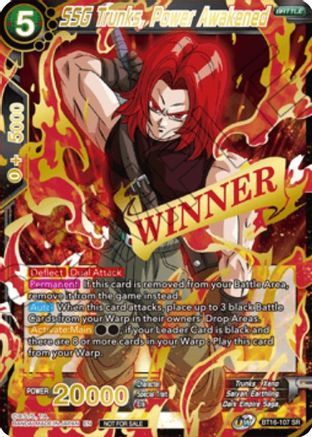 SSG Trunks, Power Awakened (Winner Stamped) (BT16-107) - Tournament Promotion Cards Foil