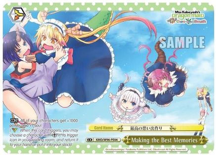 Making the Best Memories (Alternate Art Promo) (KMD/W96-PE04) - Miss Kobayashi's Dragon Maid