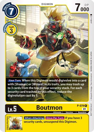 Boutmon (P-074) - Digimon Promotion Cards Foil