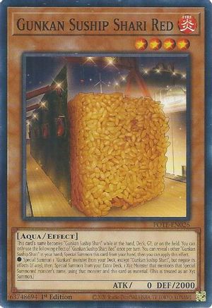Gunkan Suship Shari Red (POTE-EN026) - Power of the Elements 1st Edition