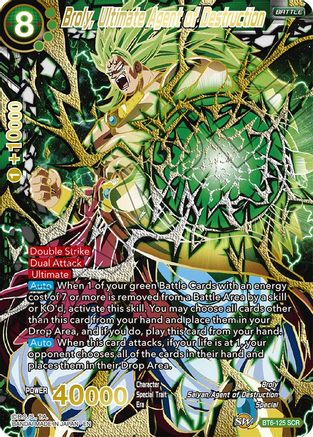 Broly, Ultimate Agent of Destruction (SCR) (BT6-125) - 5th Anniversary Set Foil