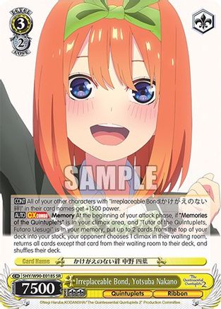 Irreplaceable Bond, Yotsuba Nakano (SR) (5HY/W90-E018S SR) - The Quintessential Quintuplets 2