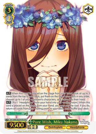 Pure Wish, Miku Nakano (HYR) (5HY/W90-E027HYR HYR) - The Quintessential Quintuplets 2
