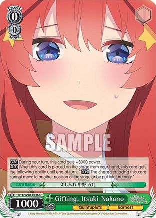 Gifting, Itsuki Nakano (5HY/W90-E036 C) - The Quintessential Quintuplets 2
