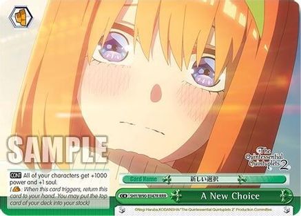 A New Choice (RRR) (5HY/W90-E047R RRR) - The Quintessential Quintuplets 2