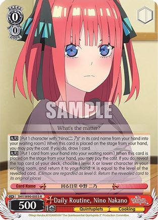 Daily Routine, Nino Nakano (5HY/W90-E053 R) - The Quintessential Quintuplets 2