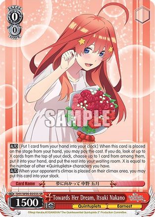 Towards Her Dream, Itsuki Nakano (SR) (5HY/W90-E055S SR) - The Quintessential Quintuplets 2