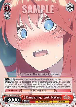 Rampaging, Itsuki Nakano (5HY/W90-E064 U) - The Quintessential Quintuplets 2