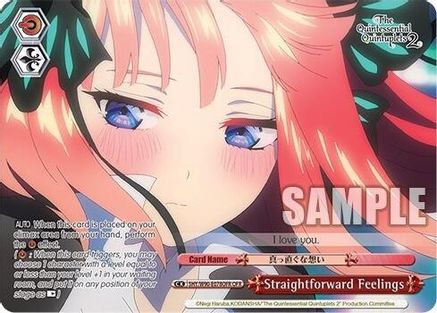 Straightforward Feelings (OFR) (5HY/W90-E078OFR OFR) - The Quintessential Quintuplets 2