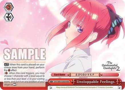 Unstoppable Feelings (RRR) (5HY/W90-E080R RRR) - The Quintessential Quintuplets 2