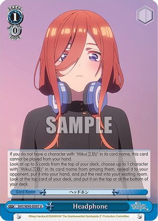 Headphone (5HY/W90-E097 U) - The Quintessential Quintuplets 2