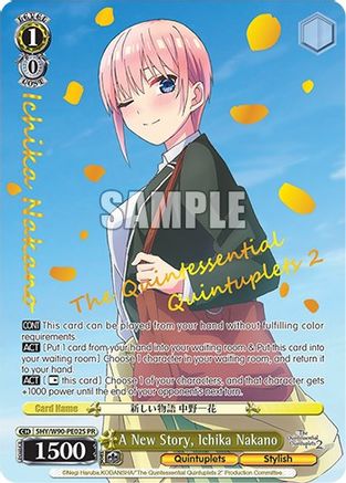 A New Story, Ichika Nakano (Foil) (5HY/W90-PE02S PR) - The Quintessential Quintuplets 2