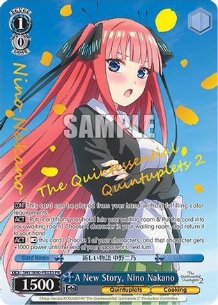A New Story, Nino Nakano (Foil) (5HY/W90-PE03S PR) - The Quintessential Quintuplets 2