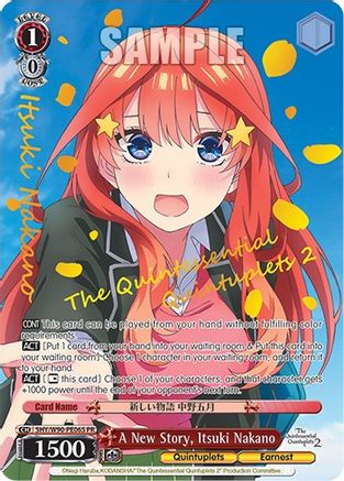 A New Story, Itsuki Nakano (Foil) (5HY/W90-PE06S PR) - The Quintessential Quintuplets 2