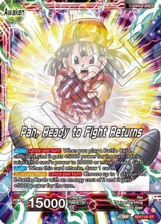 Pan // Pan, Ready to Fight Returns (Silver Foil) (SD17-01) - Dawn of the ZLegends Foil