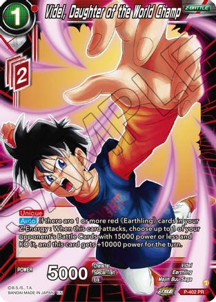 Videl, Daughter of the World Champ (P-402) - Promotion Cards Foil