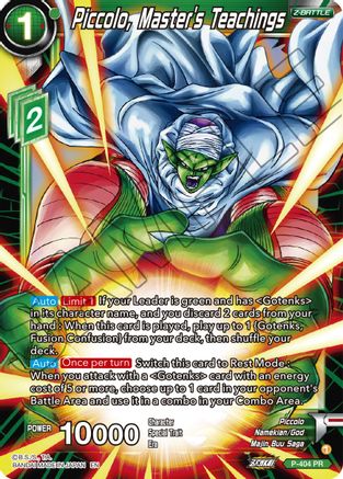 Piccolo, Master's Teachings (P-404) - Promotion Cards Foil