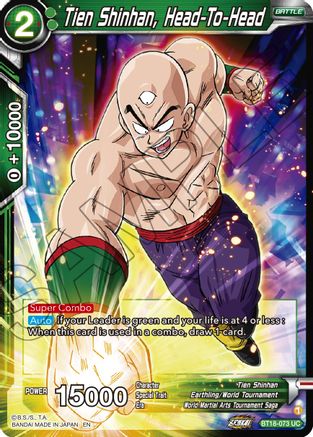 Tien Shinhan, Head-To-Head (BT18-073) - Dawn of the ZLegends Foil