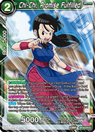 Chi-Chi, Promise Fulfilled (BT18-075) - Dawn of the ZLegends